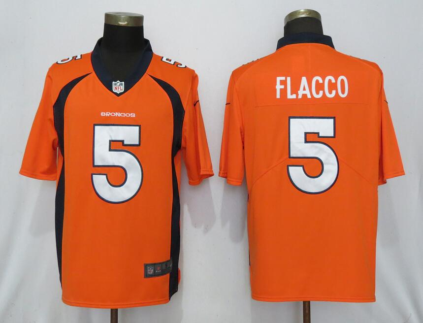 NEW Nike Denver Broncos 5 Flacco Orange 2017 Vapor Untouchable Limited jerseys